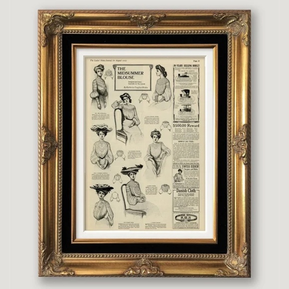 1903 Advertising Ad, Page from The Ladies' Home Journal August, 1903, Fashion Ad - Picture 1 of 5